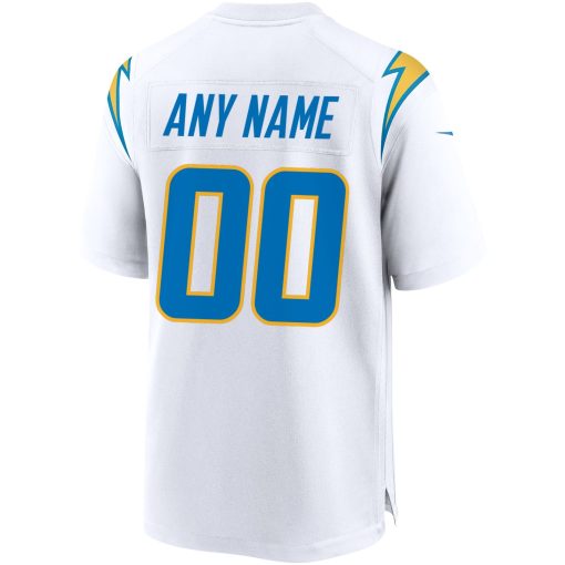 Los Angeles Chargers Nike Custom Game Jersey – White - Image 3