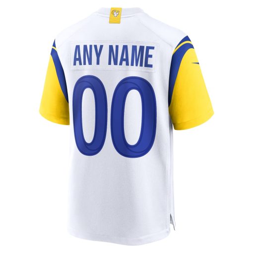 Los Angeles Rams Nike Alternate Custom Jersey – White - Image 3