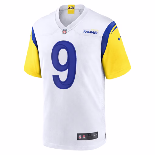 Matthew Stafford Los Angeles Rams Nike Alternate Game Jersey – White - Image 2