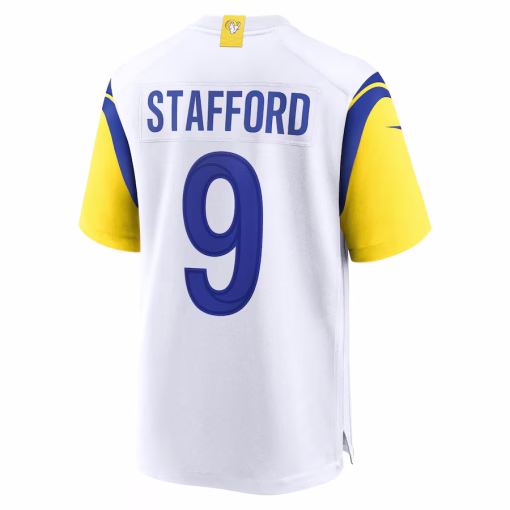 Matthew Stafford Los Angeles Rams Nike Alternate Game Jersey – White - Image 3