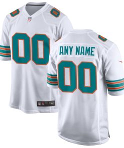 Miami Dolphins Nike Alternate Custom Game Jersey – White