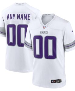 Minnesota Vikings Nike Alternate Custom Game Jersey – White