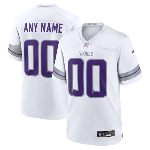 Minnesota Vikings Nike Alternate Custom Game Jersey – White