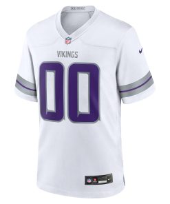 Alternative view of Minnesota Vikings Nike Alternate Custom Game Jersey – White