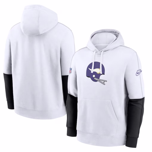Minnesota Vikings Nike Alternate Logo Club Pullover Hoodie – White