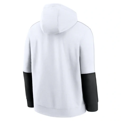 Minnesota Vikings Nike Alternate Logo Club Pullover Hoodie – White - Image 3