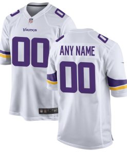 Minnesota Vikings Nike Custom Game Jersey – White