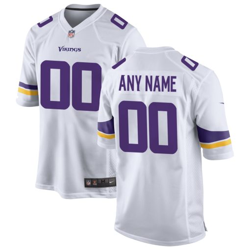 Minnesota Vikings Nike Custom Game Jersey – White