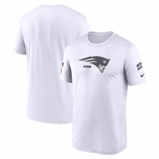 New England Patriots Nike 2024 Salute To Service Legend Performance T-Shirt – White