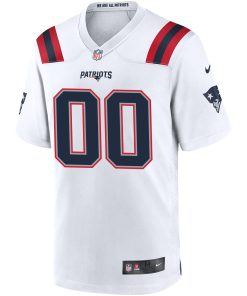Alternative view of New England Patriots Nike Custom Game Jersey – White