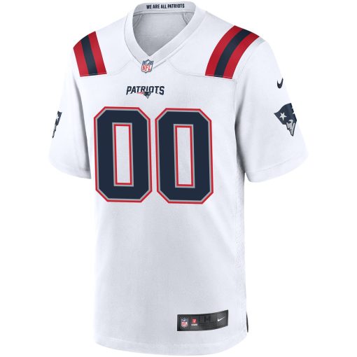 New England Patriots Nike Custom Game Jersey – White - Image 2