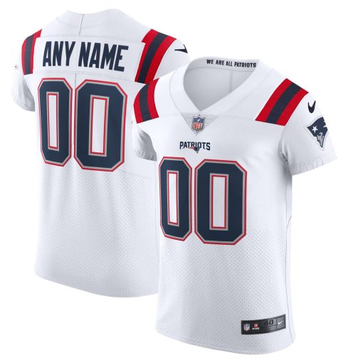 New England Patriots Nike Vapor Elite Custom Jersey – White
