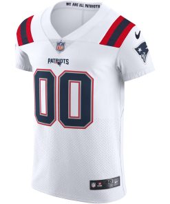 Alternative view of New England Patriots Nike Vapor Elite Custom Jersey – White
