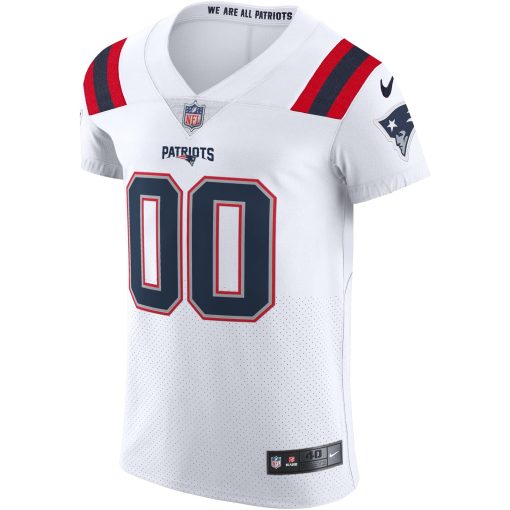 New England Patriots Nike Vapor Elite Custom Jersey – White - Image 2