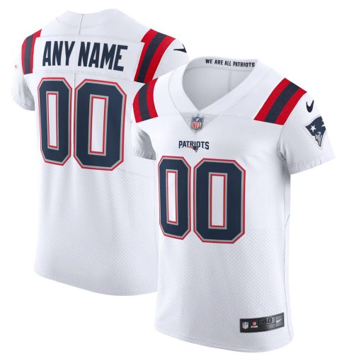 New England Patriots Nike Vapor Elite Custom Jersey – White