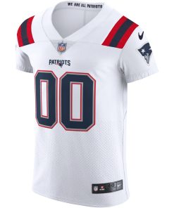 Alternative view of New England Patriots Nike Vapor Elite Custom Jersey – White
