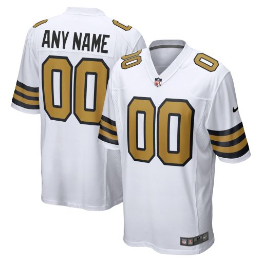 New Orleans Saints Nike Alternate Custom Game Jersey – White