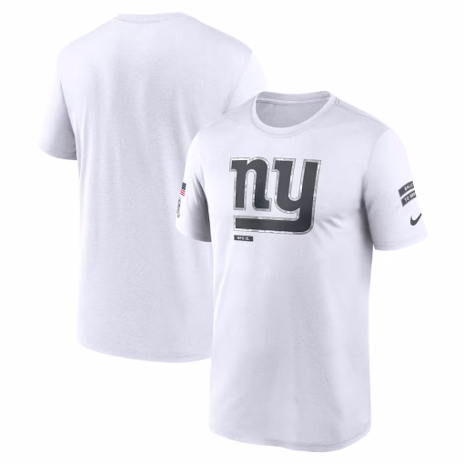 New York Giants Nike 2024 Salute To Service Legend Performance T-Shirt – White