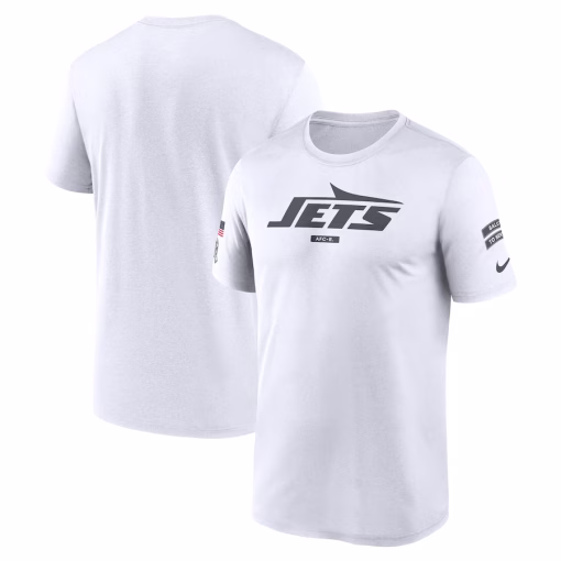 New York Jets Nike 2024 Salute To Service Legend Performance T-Shirt – White