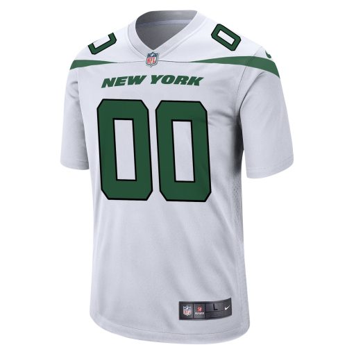 New York Jets Nike Custom Game Jersey – White - Image 2
