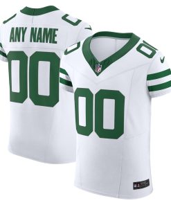New York Jets Nike Vapor F.U.S.E. Elite Custom Jersey – White
