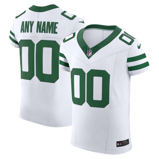 New York Jets Nike Vapor F.U.S.E. Elite Custom Jersey – White