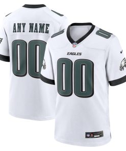 Philadelphia Eagles Nike Custom Game Jersey – White