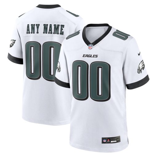 Philadelphia Eagles Nike Custom Game Jersey – White
