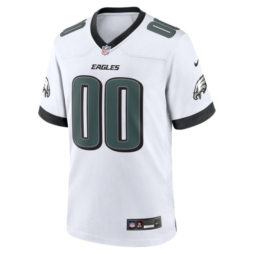 Philadelphia Eagles Nike Custom Game Jersey – White - Image 2