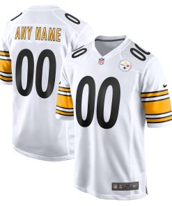 Pittsburgh Steelers Nike Game Custom Jersey – White