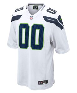 Alternative view of Seattle Seahawks Nike Custom Game Jersey – White