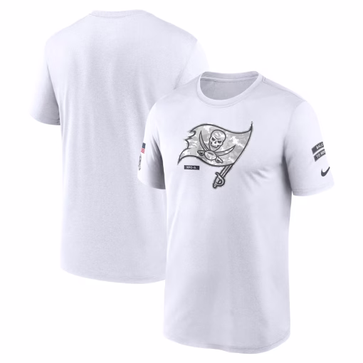 Tampa Bay Buccaneers Nike 2024 Salute To Service Legend Performance T-Shirt – White