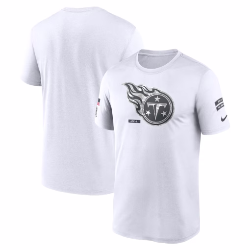 Tennessee Titans Nike 2024 Salute To Service Legend Performance T-Shirt – White