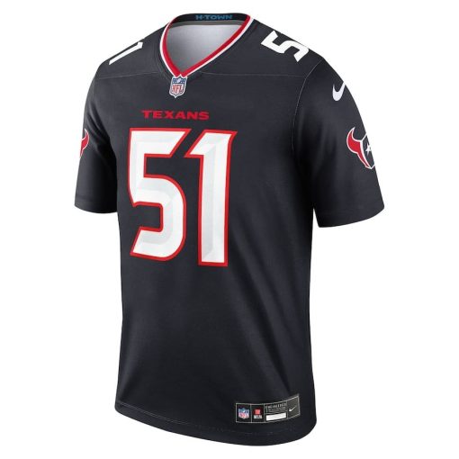 Will Anderson Jr. Houston Texans Nike Team Legend Player Performance Top – Navy - Image 2