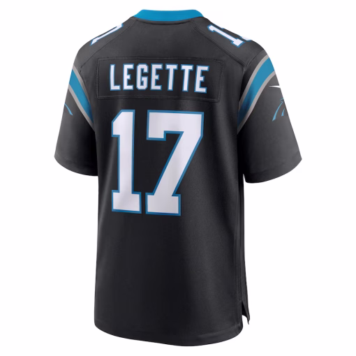 Xavier Legette Carolina Panthers Nike 2024 NFL First Round Pick Game Player Jersey – Black - Image 3