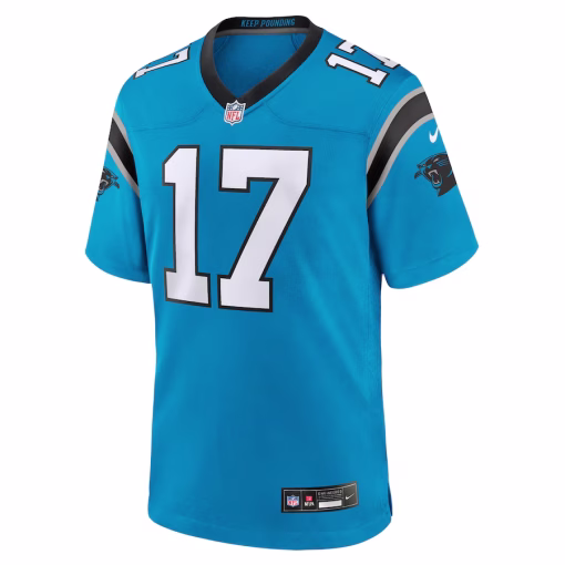 Xavier Legette Carolina Panthers Nike Alternate Game Jersey – Blue - Image 2