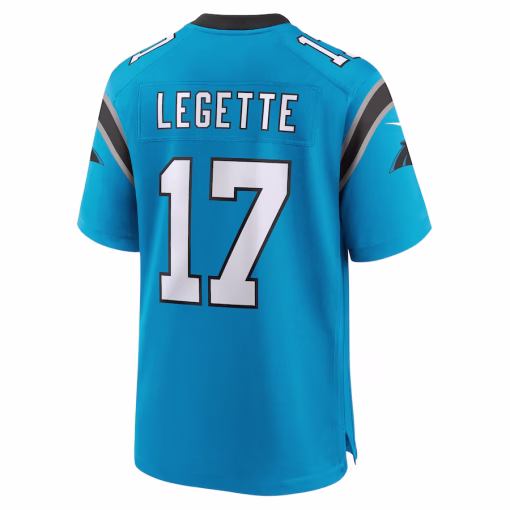 Xavier Legette Carolina Panthers Nike Alternate Game Jersey – Blue - Image 3