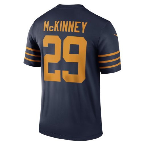 Xavier McKinney Green Bay Packers Nike The 1923 Classic Legend Player Dri-FIT Top – Navy - Image 3