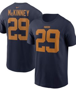 Xavier McKinney Green Bay Packers Nike The 1923 Classic Name & Number T-Shirt – Navy