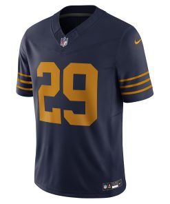 Alternative view of Xavier McKinney Green Bay Packers Nike The 1923 Classic Vapor F.U.S.E. Limited Jersey – Navy