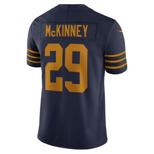 Xavier McKinney Green Bay Packers Nike The 1923 Classic Vapor F.U.S.E. Limited Jersey – Navy - Image 3