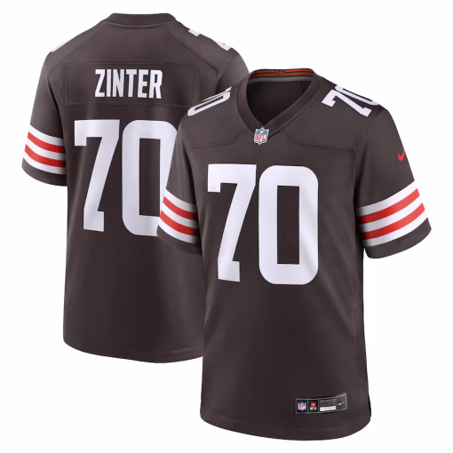 Zak Zinter Cleveland Browns Nike Team Game Jersey – Brown