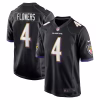 Zay Flowers Baltimore Ravens Nike Team Game Jersey – Black