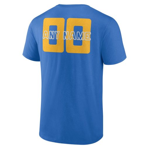 Los Angeles Chargers Stellar Personalized Name & Number T-Shirt – Powder Blue - Image 3