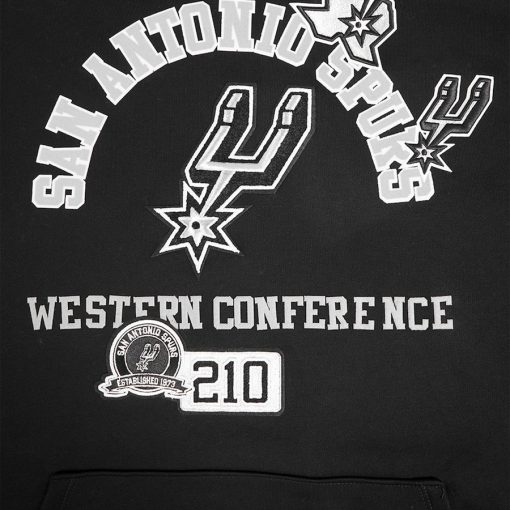San Antonio Spurs Pro Standard Area Code Pullover Hoodie – Black - Image 4