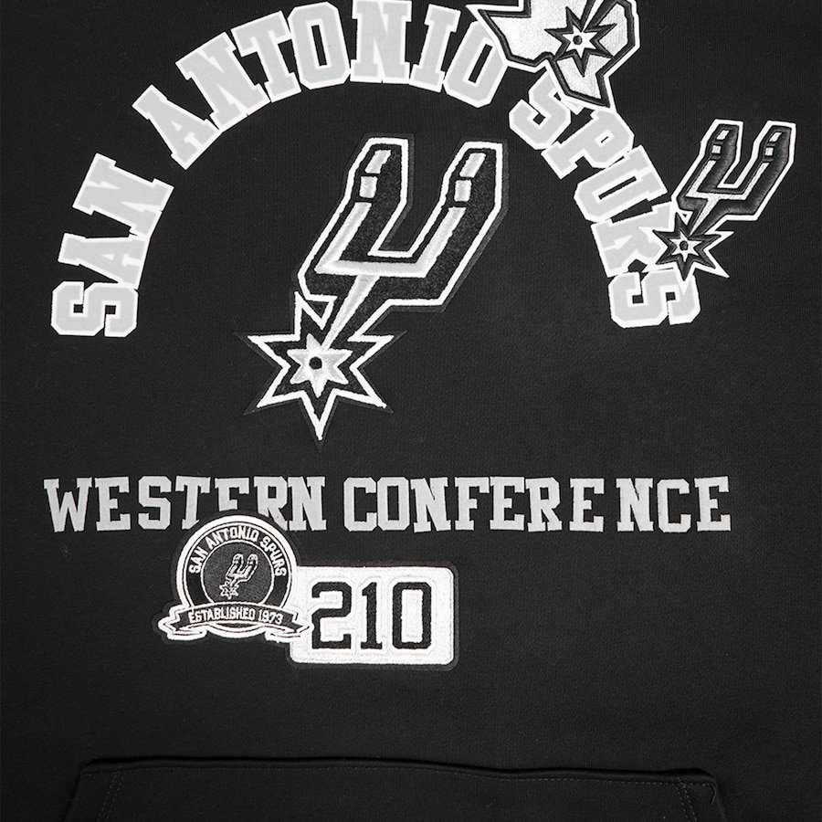 San Antonio Spurs Pro Standard Area Code Pullover Hoodie – Black - Image 4