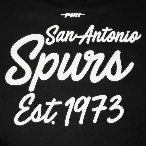 San Antonio Spurs Pro Standard Paint the City Drop Shoulder Sweatshirt – Black - Image 6