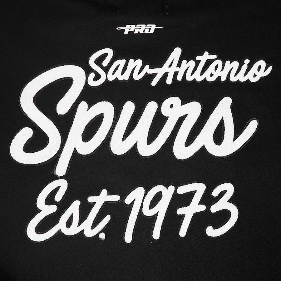 San Antonio Spurs Pro Standard Paint the City Drop Shoulder Sweatshirt – Black - Image 6