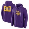 Minnesota Vikings Stellar Personalized Name & Number Pullover Hoodie – Purple