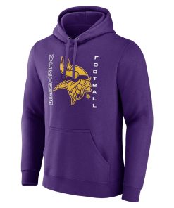 Alternative view of Minnesota Vikings Stellar Personalized Name & Number Pullover Hoodie – Purple